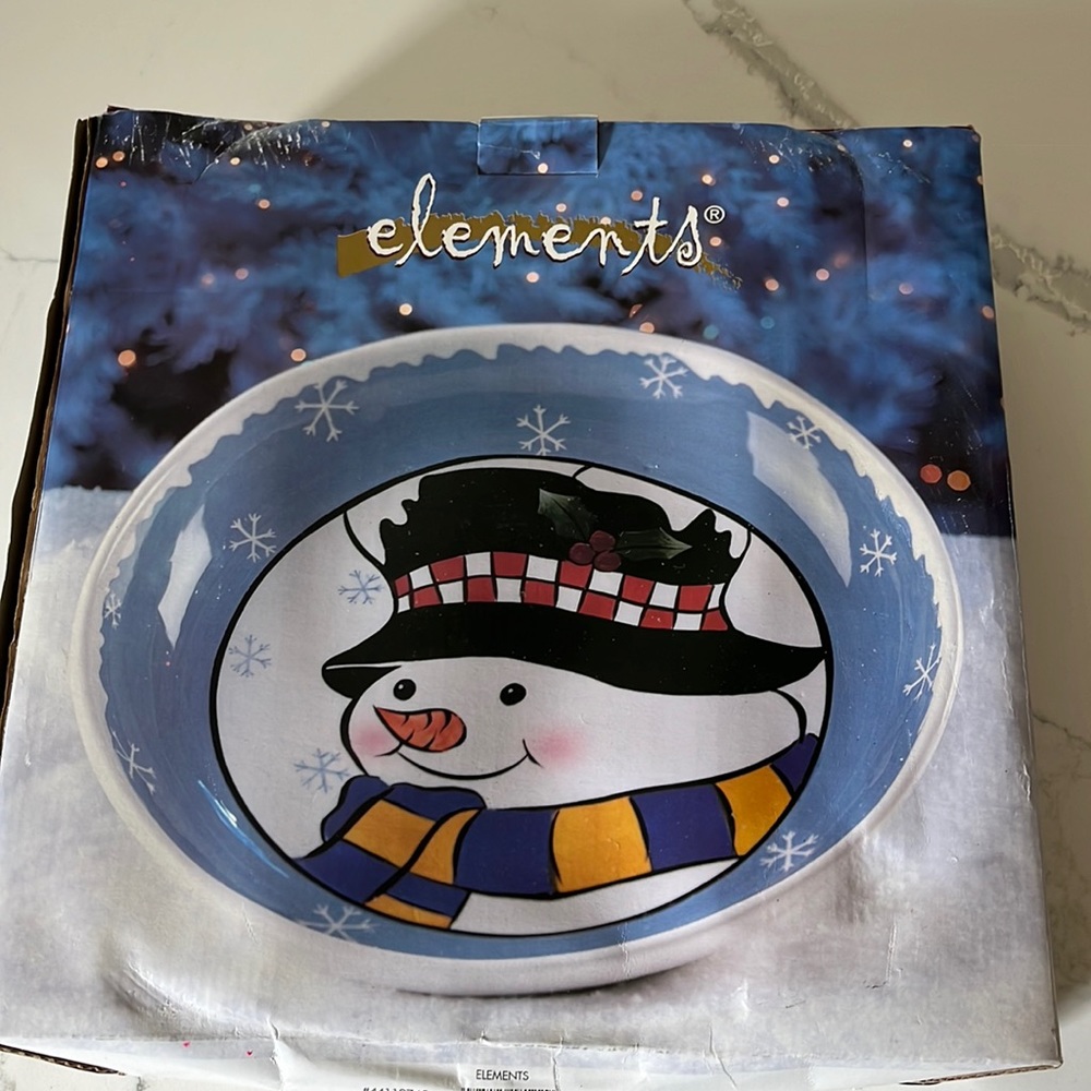 Brand new ceramic Christmas bowl